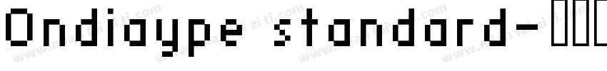 Ondiaype standard字体转换